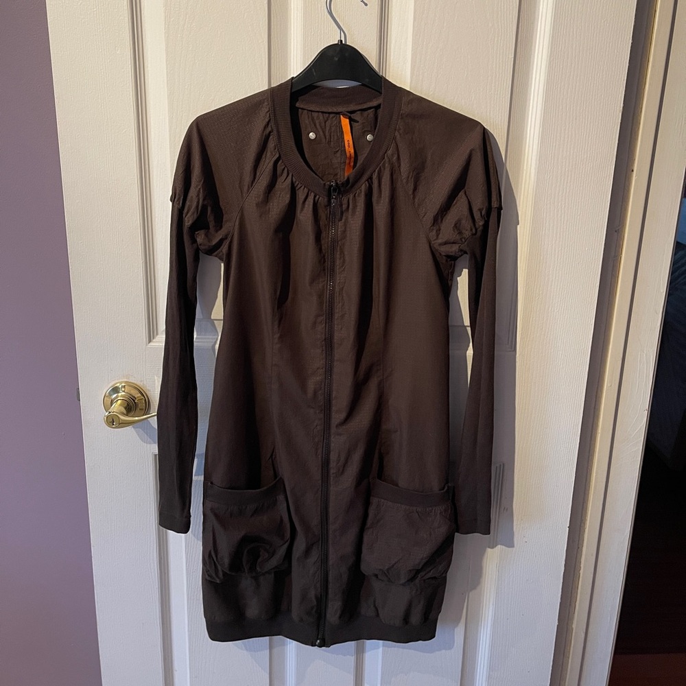 Cop Copine Brown Long Sleeve Dress with Pockets